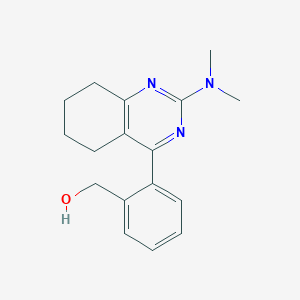 {2-[2-(dimethylamino)-5,6,7,8-tetrahydroquinazolin-4-yl]phenyl}methanol