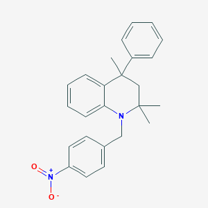 molecular formula C25H26N2O2 B414615 1-{4-Nitrobenzyl}-2,2,4-trimethyl-4-phenyl-1,2,3,4-tetrahydroquinoline CAS No. 302903-93-1