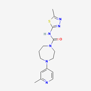 4-(2-methylpyridin-4-yl)-N-(5-methyl-1,3,4-thiadiazol-2-yl)-1,4-diazepane-1-carboxamide