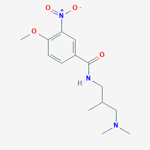 N-[3-(dimethylamino)-2-methylpropyl]-4-methoxy-3-nitrobenzamide