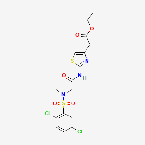 ethyl [2-({N-[(2,5-dichlorophenyl)sulfonyl]-N-methylglycyl}amino)-1,3-thiazol-4-yl]acetate