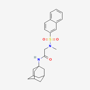 N-(1-adamantyl)-2-[methyl(naphthalen-2-ylsulfonyl)amino]acetamide