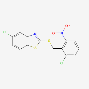 5-chloro-2-[(2-chloro-6-nitrobenzyl)thio]-1,3-benzothiazole