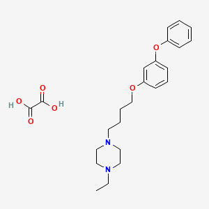 molecular formula C24H32N2O6 B4146269 1-Ethyl-4-[4-(3-phenoxyphenoxy)butyl]piperazine;oxalic acid 