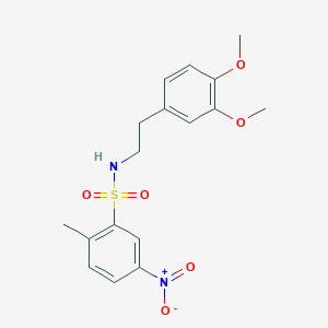 N-[2-(3,4-dimethoxyphenyl)ethyl]-2-methyl-5-nitrobenzenesulfonamide