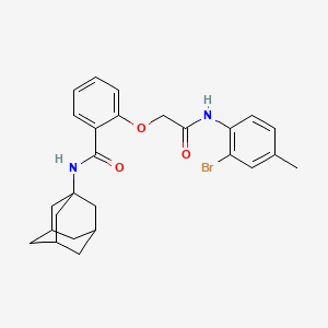 N-1-adamantyl-2-{2-[(2-bromo-4-methylphenyl)amino]-2-oxoethoxy}benzamide