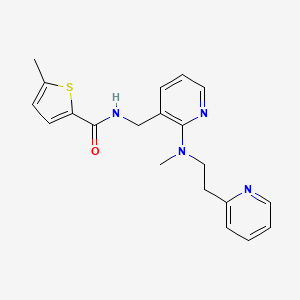 5-methyl-N-[(2-{methyl[2-(2-pyridinyl)ethyl]amino}-3-pyridinyl)methyl]-2-thiophenecarboxamide