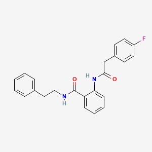 2-{[(4-fluorophenyl)acetyl]amino}-N-(2-phenylethyl)benzamide