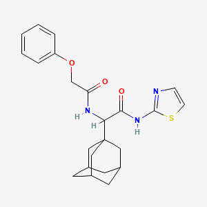 2-(1-adamantyl)-2-[(phenoxyacetyl)amino]-N-1,3-thiazol-2-ylacetamide