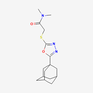 2-{[5-(1-adamantyl)-1,3,4-oxadiazol-2-yl]thio}-N,N-dimethylacetamide