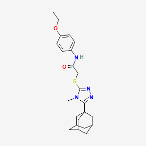 2-{[5-(1-adamantyl)-4-methyl-4H-1,2,4-triazol-3-yl]thio}-N-(4-ethoxyphenyl)acetamide