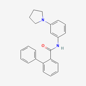 N-[3-(1-pyrrolidinyl)phenyl]-2-biphenylcarboxamide