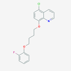 5-chloro-8-[4-(2-fluorophenoxy)butoxy]quinoline