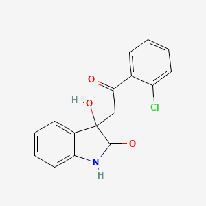 3-[2-(2-CHLOROPHENYL)-2-OXOETHYL]-3-HYDROXY-2,3-DIHYDRO-1H-INDOL-2-ONE