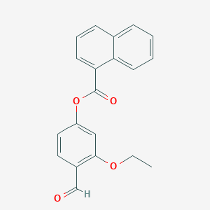 3-Ethoxy-4-formylphenyl 1-naphthoate