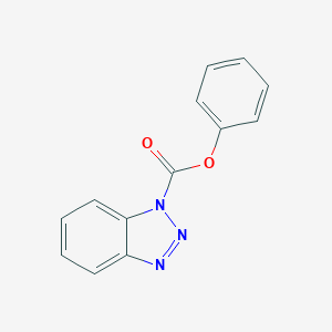 molecular formula C13H9N3O2 B414649 phenyl 1H-1,2,3-benzotriazole-1-carboxylate 