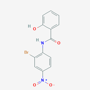 molecular formula C13H9BrN2O4 B4146504 N-(2-bromo-4-nitrophenyl)-2-hydroxybenzamide 