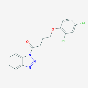 molecular formula C16H13Cl2N3O2 B414651 1-Benzotriazol-1-yl-4-(2,4-dichloro-phenoxy)-butan-1-one 