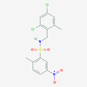 N-(2,4-dichloro-6-methylbenzyl)-2-methyl-5-nitrobenzenesulfonamide