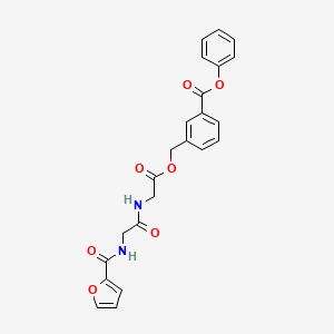 3-(phenoxycarbonyl)benzyl N-2-furoylglycylglycinate