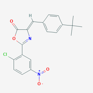 molecular formula C20H17ClN2O4 B414658 4-(4-tert-butylbenzylidene)-2-{2-chloro-5-nitrophenyl}-1,3-oxazol-5(4H)-one 
