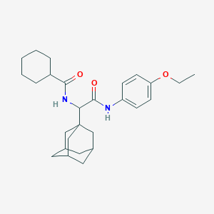 N-{1-(1-adamantyl)-2-[(4-ethoxyphenyl)amino]-2-oxoethyl}cyclohexanecarboxamide