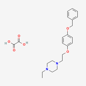 1-{2-[4-(benzyloxy)phenoxy]ethyl}-4-ethylpiperazine oxalate