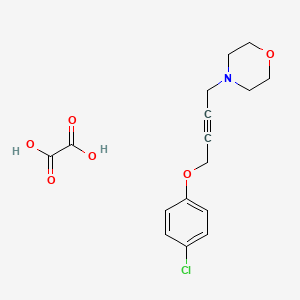 4-[4-(4-chlorophenoxy)-2-butyn-1-yl]morpholine oxalate