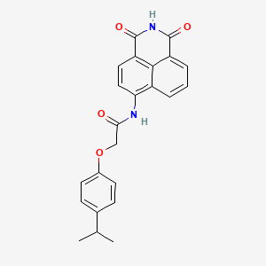 molecular formula C23H20N2O4 B4146640 N-(1,3-dioxo-2,3-dihydro-1H-benzo[de]isoquinolin-6-yl)-2-(4-isopropylphenoxy)acetamide 