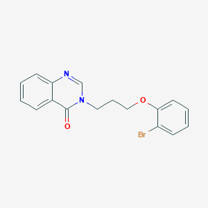 molecular formula C17H15BrN2O2 B4146644 3-[3-(2-bromophenoxy)propyl]-4(3H)-quinazolinone 