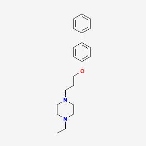 1-[3-(4-biphenylyloxy)propyl]-4-ethylpiperazine