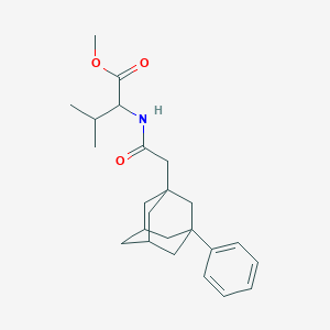 methyl N-[(3-phenyl-1-adamantyl)acetyl]valinate