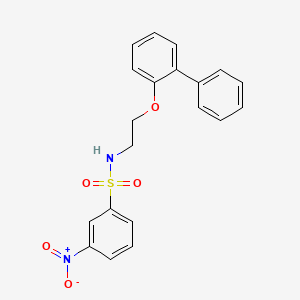 N-[2-(biphenyl-2-yloxy)ethyl]-3-nitrobenzenesulfonamide