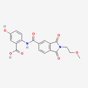 5-hydroxy-2-({[2-(2-methoxyethyl)-1,3-dioxo-2,3-dihydro-1H-isoindol-5-yl]carbonyl}amino)benzoic acid