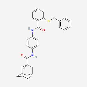 N-(4-{[2-(benzylthio)benzoyl]amino}phenyl)-1-adamantanecarboxamide