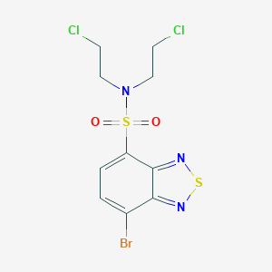 molecular formula C10H10BrCl2N3O2S2 B414672 7-bromo-N,N-bis(2-chloroethyl)-2,1,3-benzothiadiazole-4-sulfonamide CAS No. 123708-36-1
