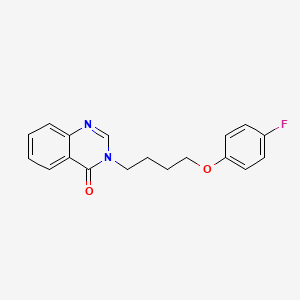 molecular formula C18H17FN2O2 B4146726 3-[4-(4-fluorophenoxy)butyl]-4(3H)-quinazolinone 