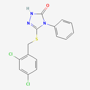 5-[(2,4-dichlorobenzyl)thio]-4-phenyl-2,4-dihydro-3H-1,2,4-triazol-3-one