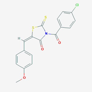 3-(4-Chlorobenzoyl)-5-(4-methoxybenzylidene)-2-thioxo-1,3-thiazolidin-4-one