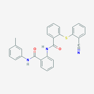 2-[(2-cyanophenyl)thio]-N-(2-{[(3-methylphenyl)amino]carbonyl}phenyl)benzamide