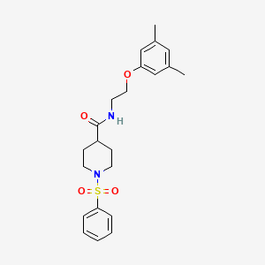 N-[2-(3,5-dimethylphenoxy)ethyl]-1-(phenylsulfonyl)-4-piperidinecarboxamide