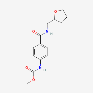 METHYL N-(4-{[(OXOLAN-2-YL)METHYL]CARBAMOYL}PHENYL)CARBAMATE