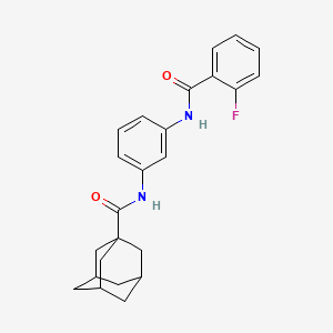 N-{3-[(2-fluorobenzoyl)amino]phenyl}-1-adamantanecarboxamide