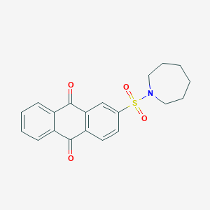 molecular formula C20H19NO4S B414690 2-(Azepan-1-ylsulfonyl)anthracene-9,10-dione 