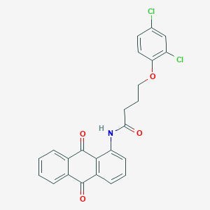 molecular formula C24H17Cl2NO4 B414692 4-(2,4-dichlorophenoxy)-N-(9,10-dioxo-9,10-dihydroanthracen-1-yl)butanamide CAS No. 333396-22-8
