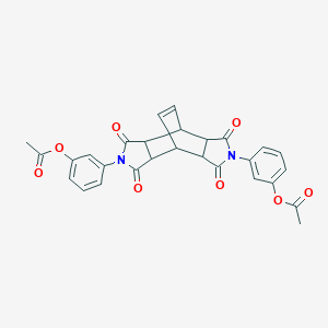 (1,3,5,7-tetraoxo-3a,4,4a,5,7,7a,8,8a-octahydro-4,8-ethenopyrrolo[3,4-f]isoindole-2,6(1H,3H)-diyl)bis(3,1-phenylene) diacetate