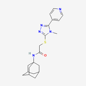 N-(ADAMANTAN-1-YL)-2-{[4-METHYL-5-(PYRIDIN-4-YL)-4H-1,2,4-TRIAZOL-3-YL]SULFANYL}ACETAMIDE