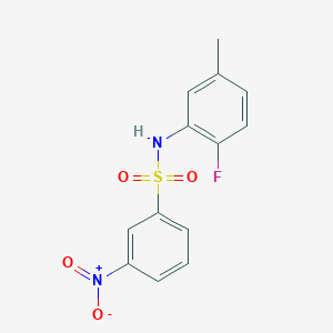 N-(2-fluoro-5-methylphenyl)-3-nitrobenzenesulfonamide