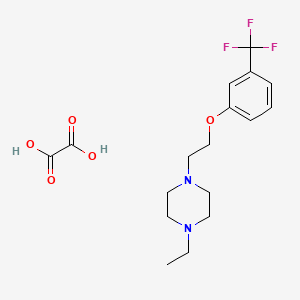 molecular formula C17H23F3N2O5 B4146974 1-Ethyl-4-[2-[3-(trifluoromethyl)phenoxy]ethyl]piperazine;oxalic acid 