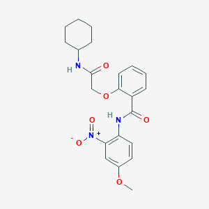 2-[2-(cyclohexylamino)-2-oxoethoxy]-N-(4-methoxy-2-nitrophenyl)benzamide